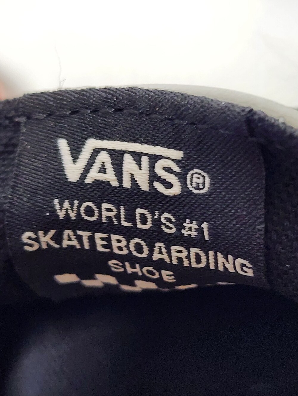 Vans Skate Loafer Black And White Color Way Leather Slip On Mens Size 9 - Picture 8 of 9